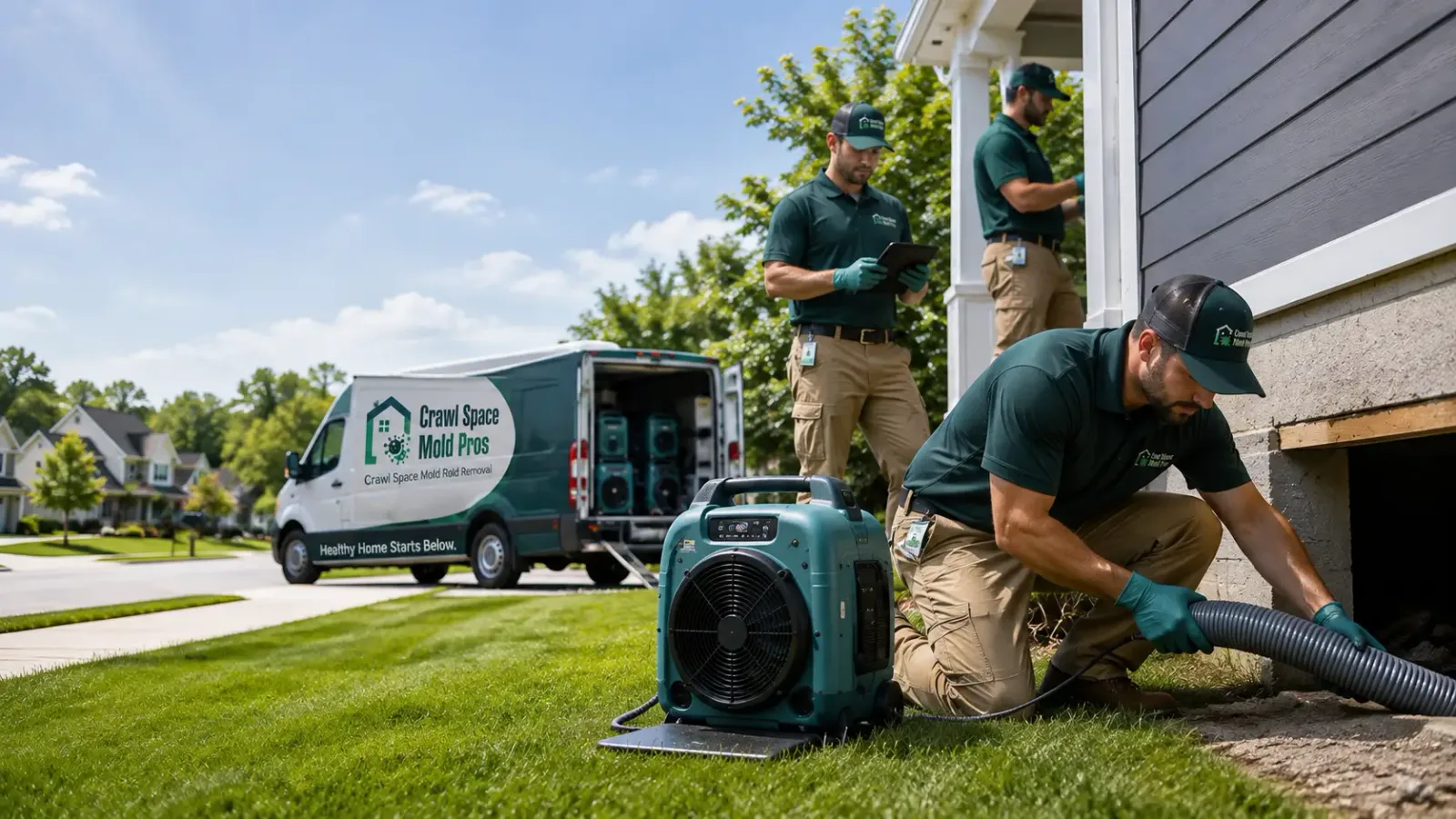 Crawl Space Mold Removal in West Babylon, NY